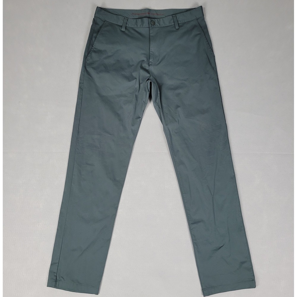 Rhone Performance Pants Mens 34x32 Blue Gray Commuter Slim Fit 100161